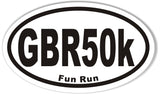 GBR50k Fun Run Oval Bumper Stickers