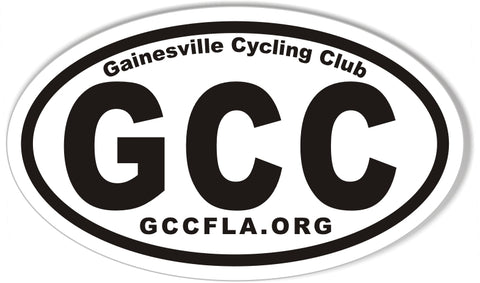 GCC 3x5" Oval Bumper Stickers