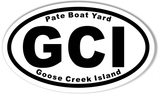 GCI 3x5" Custom Oval Bumper Stickers