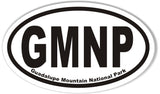 GMNP Guadalupe Mountain National Park Oval Bumper Sticker