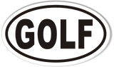 GOLF Euro Oval Sticker