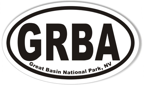 Great Basin National Park, NV Oval Bumper Sticker