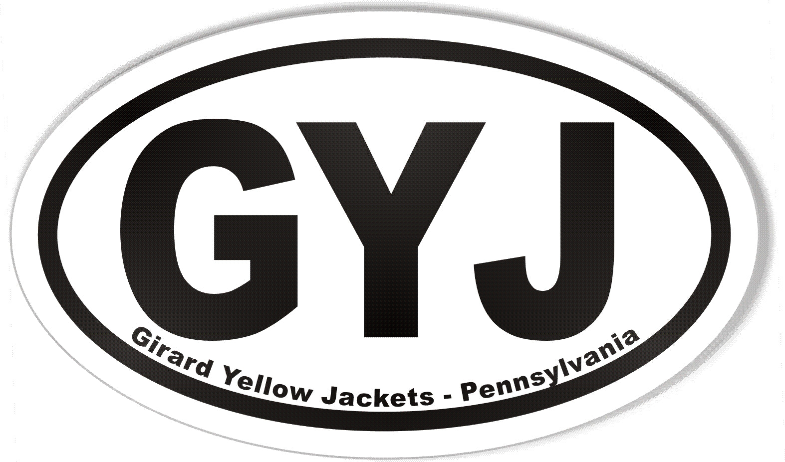 GYJ Oval Bumper Stickers – StickerCafe.com