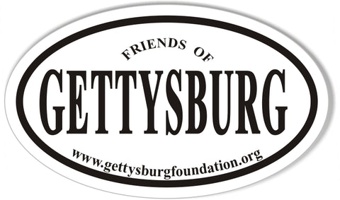 Friends of GETTYSBURG Custom Euro Oval Stickers