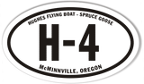 H-4 Custom Euro Oval Bumper Stickers