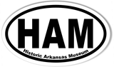 HAM Historic Arkansas Museum Euro Oval Bumper Stickers