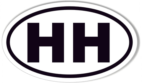 HH Oval Bumper Stickers