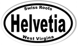 Helvetia Custom Euro Oval Bumper Stickers