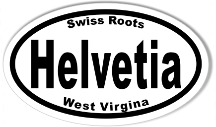 Helvetia Custom Euro Oval Bumper Stickers