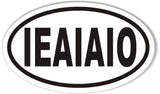 IEAIAIO Custom Oval Bumper Stickers