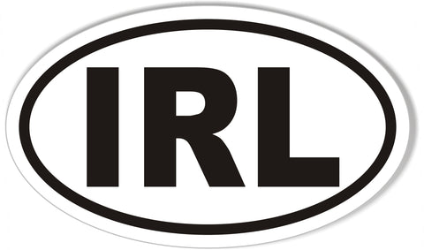IRL Ireland Euro Oval Sticker
