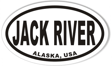 JACK RIVER Oval Bumper Stickers