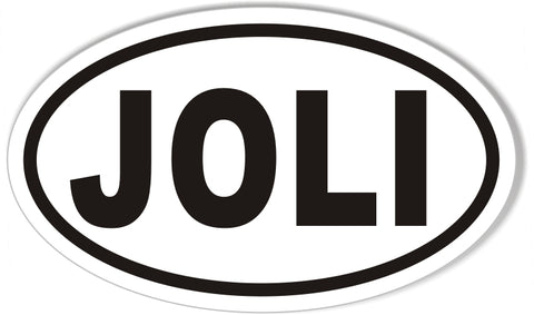 JOLI Oval Bumper Stickers