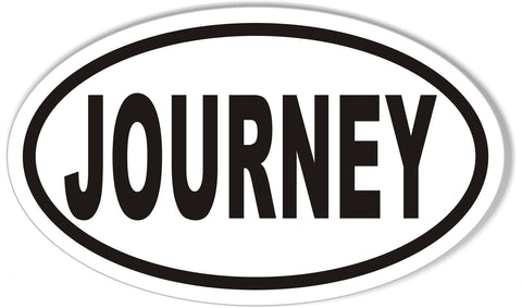 JOURNEY Custom Oval Bumper Stickers