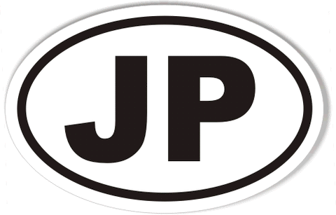JP Custom Euro Oval Stickers