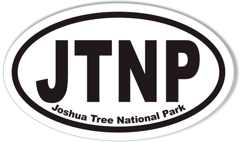 JTNP Joshua Tree National Park Oval Bumper Stickers