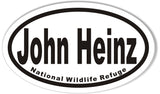 John Heinz National Wildlife Refuge Oval Bumper Stickers
