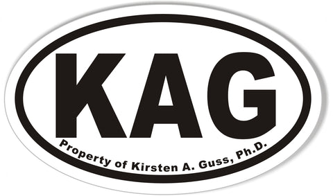 KAG Oval Bumper Stickers