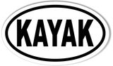 KAYAK Oval Bumper Sticker