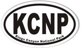 Kings Canyon National Park Oval Sticker