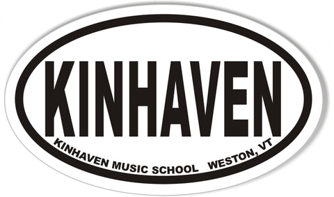 KINHAVEN Custom Oval Bumper Stickers