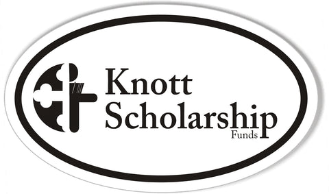 Knott Scholarship Funds Oval Bumper Stickers