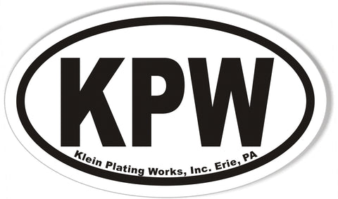 KPW  Oval Bumper Stickers