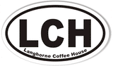 LCH Langhorne Coffee House Euro Oval Sticker