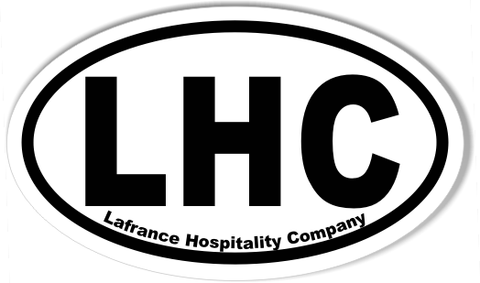 LHC Lafrance Hospitality Company Euro Oval Sticker