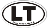 LT Lake Tahoe, NV/CA Oval Sticker