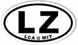 LZ LCA@MIT Euro Oval Sticker