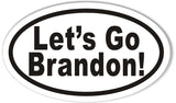 Let's Go Brandon! Oval Bumper Stickers