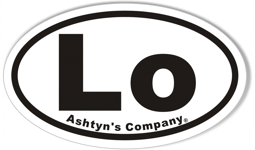Lo Custom Oval Bumper Stickers – StickerCafe.com