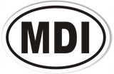 MDI Euro Oval Stickers