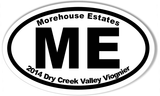 ME 2014 Dry Creek Valley Viognier 3x5" Oval Stickers
