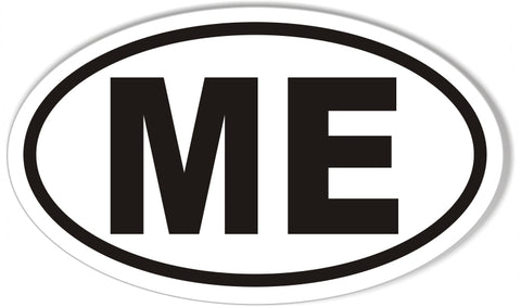 ME Maine Oval Sticker