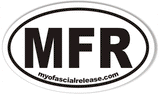 MFR myofascialrelease.com Oval Stickers 3x5"