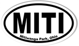 MITI 3x5" Custom Oval Bumper Stickers