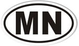 MN Minnesota Oval Sticker