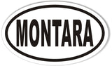 Montara Custom Oval Bumper Stickers