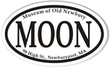 MOON  Custom Oval Bumper Stickers