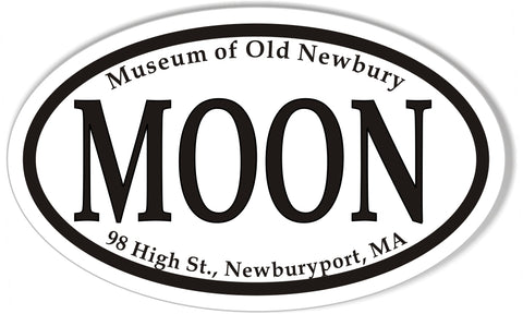 MOON  Custom Oval Bumper Stickers