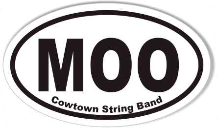 MOO Euro Oval Bumper Stickers