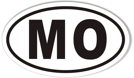MO Missouri Oval Sticker