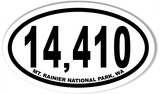 MT. RAINIER NATIONAL PARK Oval Bumper Sticker