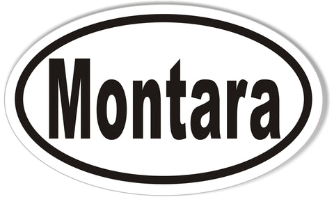 Montara Custom Oval Bumper Stickers