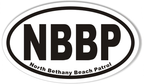 NBBP Oval Bumper Stickers