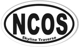 NCOS Skyline Traverse Oval Bumper Stickers