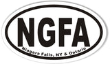 NGFA Niagara Falls, NY & Ontario Oval Bumper Stickers