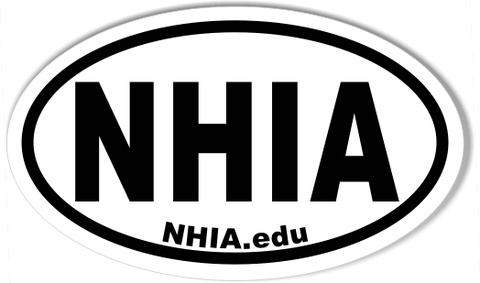 NHIA Custom Oval Bumper Stickers